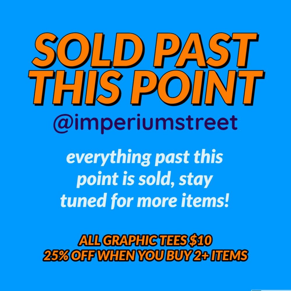 Everything past this point is sold1